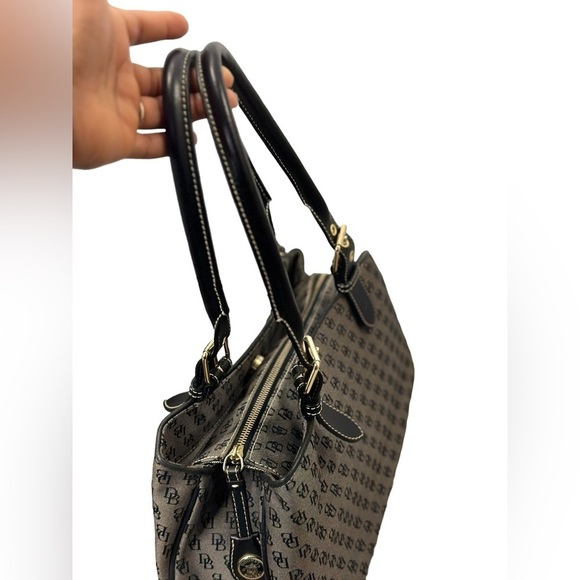 Dooney & Bourke Canvas bag with Leather Handle and Trim - Picture 10 of 16